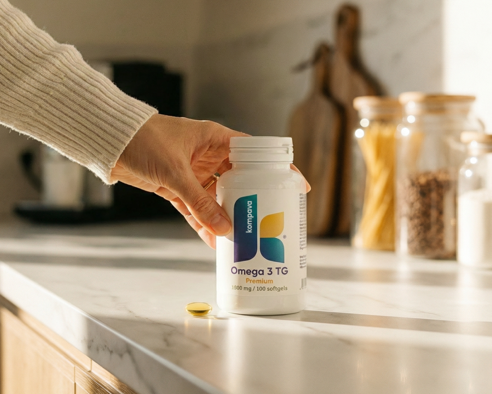 Omega 3 TG Premium jest odpowiedni dla sportowców, menedżerów, studentów i seniorów – KOMPAVA